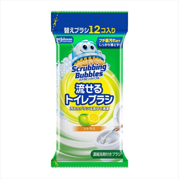 日本版 Scrubbing Bubbles 座廁清潔可替換即棄刷頭 - 補充裝
