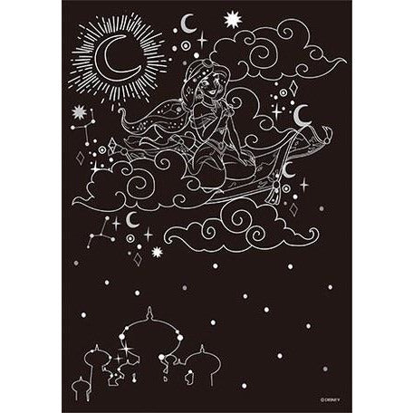 日本製,Disney 公主黑紙塡色冊