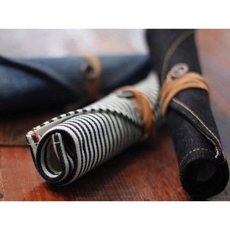 日本製,牛仔收納卷袋