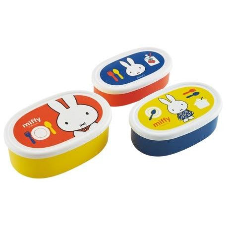 日本製,Skater Miffy嵌套式3個裝小食盒
