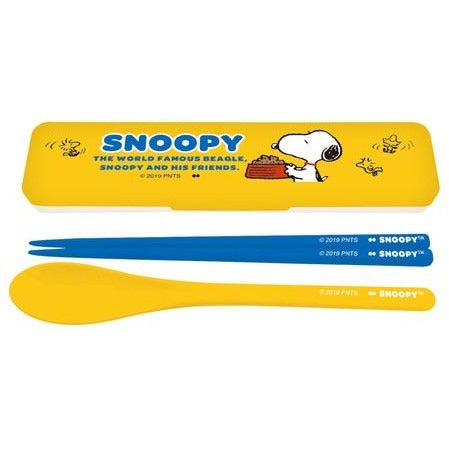 日本製,Snoopy 筷子、匙羹組合