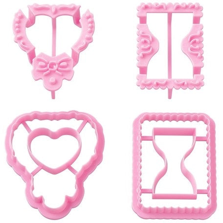 日本製,貝印 X Cookpad 玻璃曲奇模具(鏡子 & 沙漏)