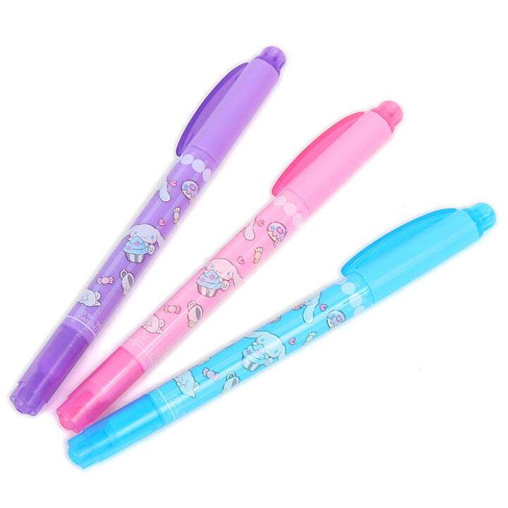 日本製,蜻蜓牌玉桂狗雙頭標記筆(三色套裝)