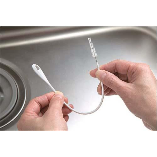 日本製 可彎曲 細軟毛 清潔刷 吸管刷