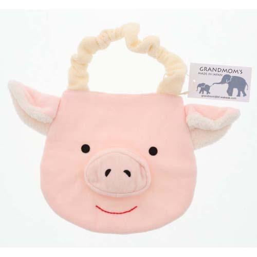 日本製,立體動物口水肩