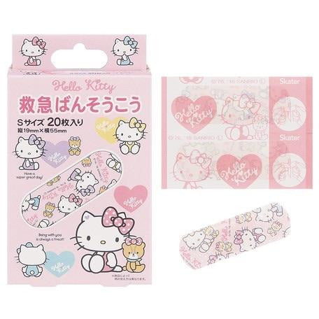 日本製,Hello Kitty細尺寸急救膠布 (20片裝)
