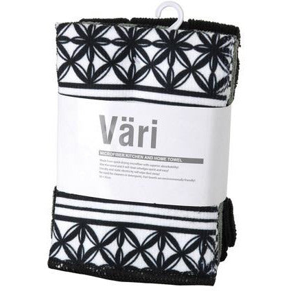 日本Vari Micro一套3塊裝超強吸水抹布(和風黑)
