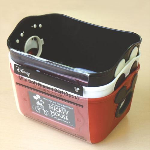 日本製,Disney Mickey收納藍(一套三個裝)