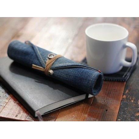 日本製,牛仔收納卷袋