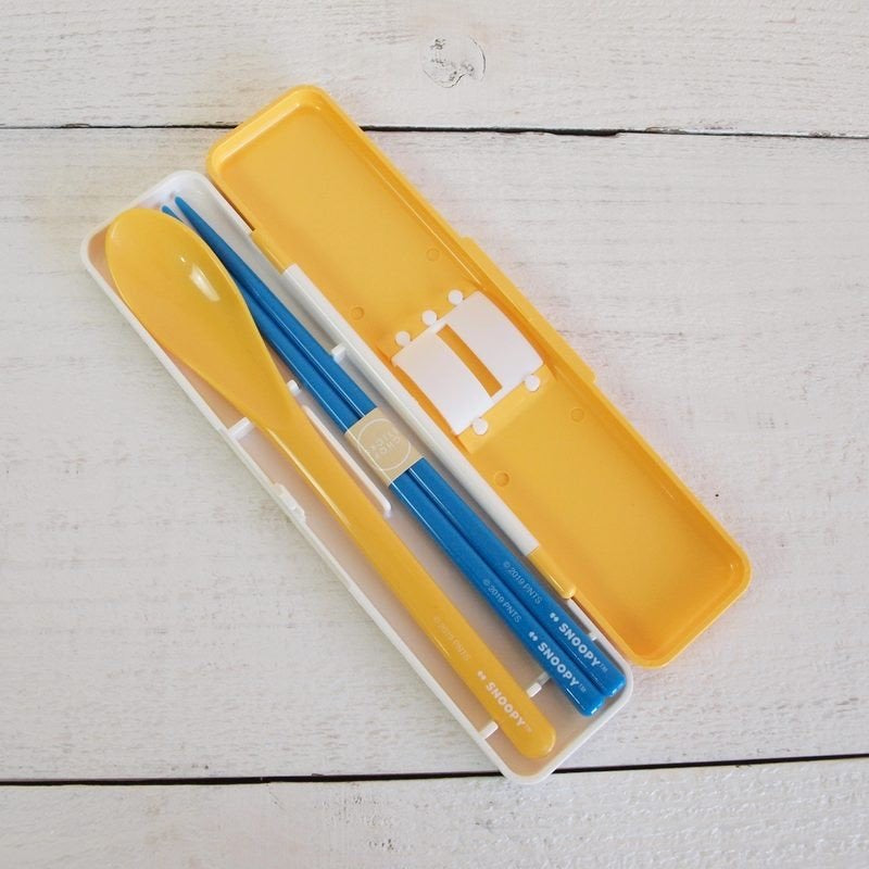 日本製,Snoopy 筷子、匙羹組合