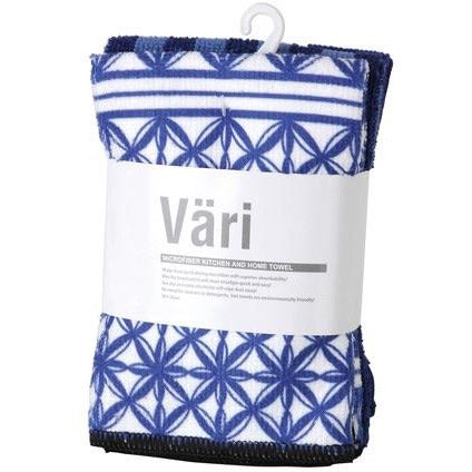 日本 Vari Micro一套3塊裝超強吸水抹布(和風藍)