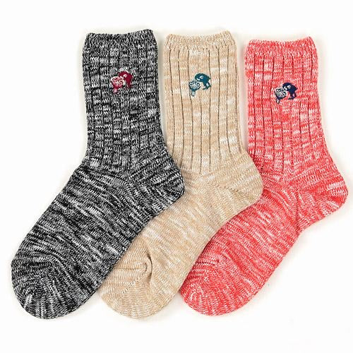 日本Moomin亞美淨色襪