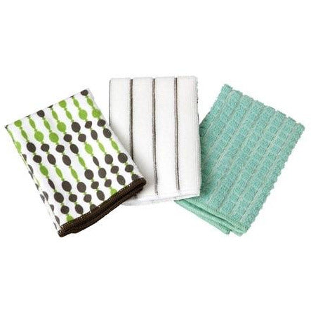 日本Vari Micro一套3塊裝超強吸水抹布(條紋綠)