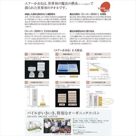 日本製,Air Kaoru 有機棉洗臉巾
