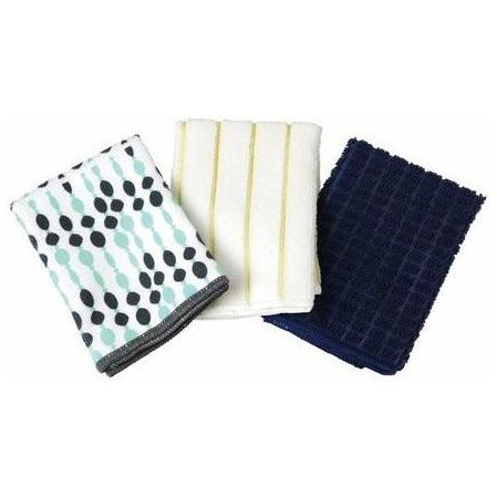 日本Vari Micro一套3塊裝超強吸水抹布 (條紋藍)