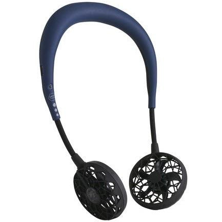 日本Spice 2.0加強版便攜式掛頸雙風扇(深蓝色)