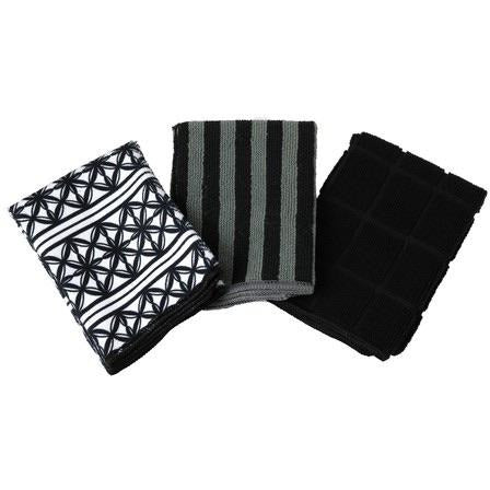 日本Vari Micro一套3塊裝超強吸水抹布(和風黑)