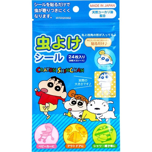 日本製,臘筆小新驅蚊貼(24片)