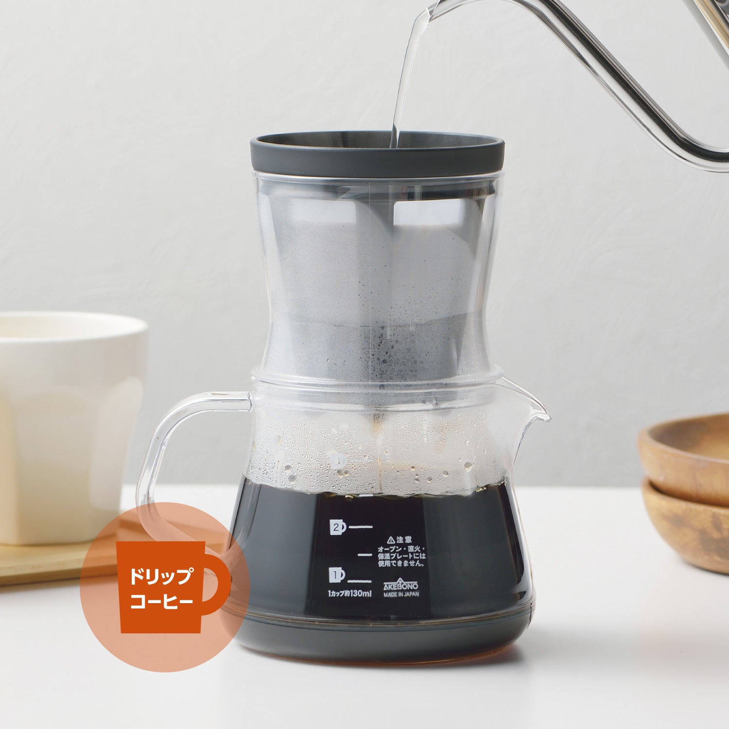 日本制 coffee server 400ml 2WAY滴頭套裝