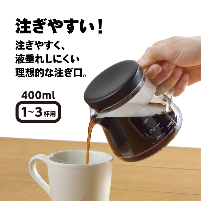 日本制 coffee server 400ml 2WAY滴頭套裝