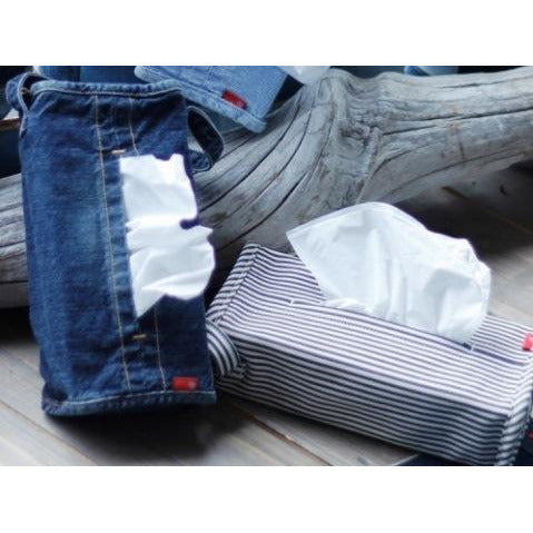 日本製 牛仔布紙巾盒
