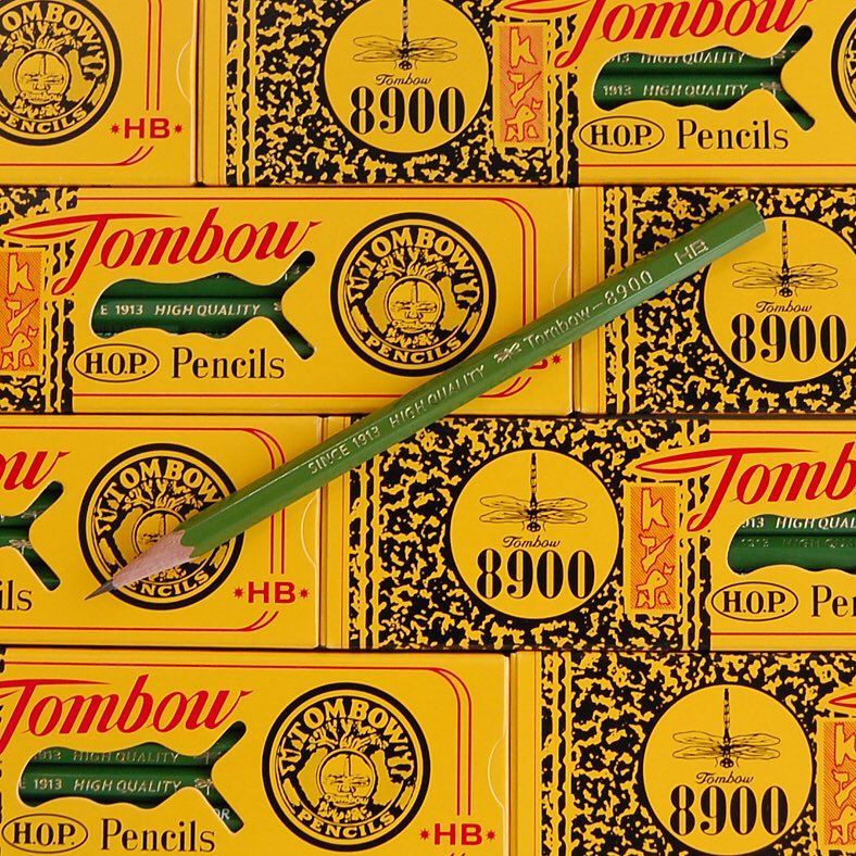 日本 Tombow 蜻蜓牌 懷舊鉛筆 8900 一盒12支