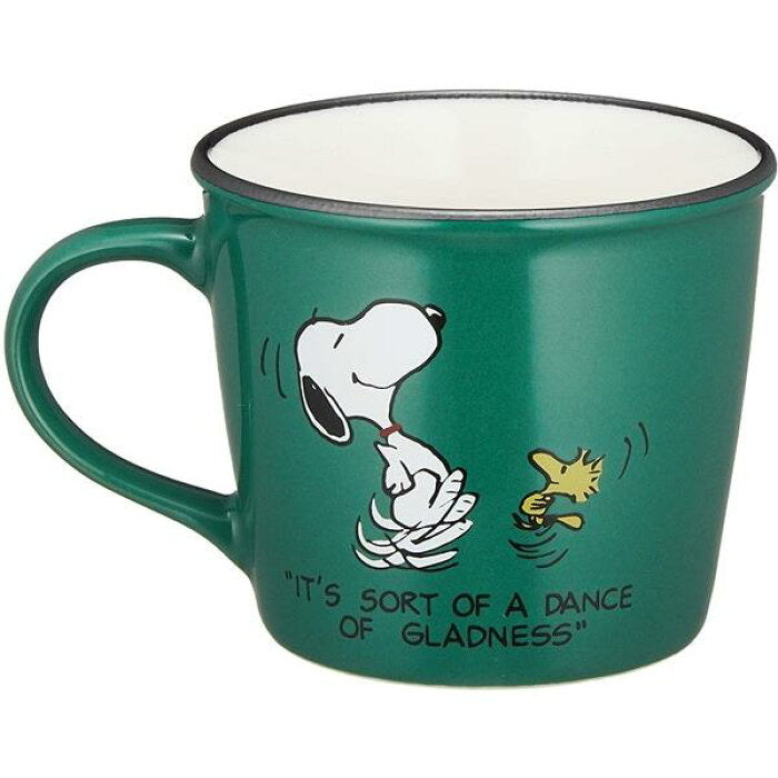 日本製，Snoopy 復古搪瓷杯（綠色）