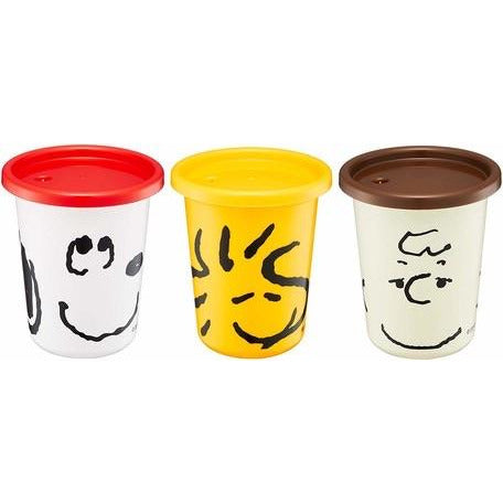 日本制，Snoopy一套三件裝連蓋杯