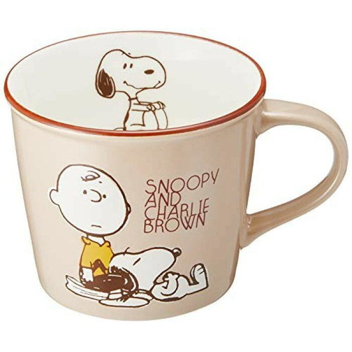 日本製，Snoopy 復古搪瓷杯(啡色）