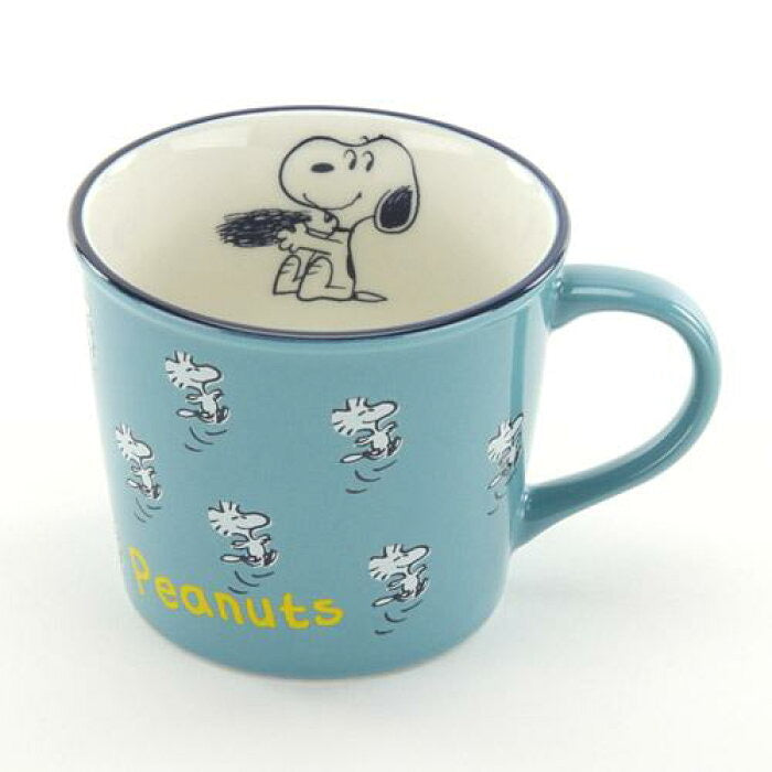 日本製，Snoopy復古搪瓷杯（藍色）