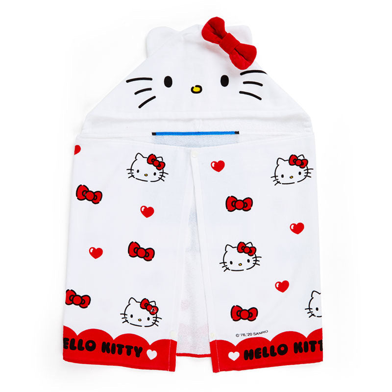 日本Hello Kitty連帽浴巾