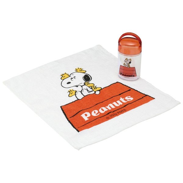 日本製 - Skate Snoopy 偵探毛巾連收藏盒