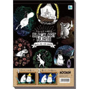 日本製，moomin黑紙塡色冊