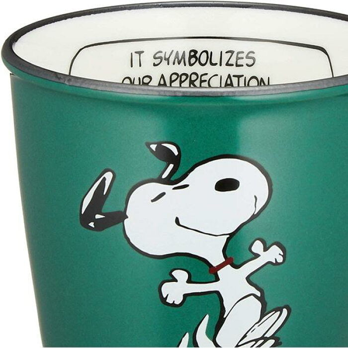 日本製，Snoopy 復古搪瓷杯（綠色）