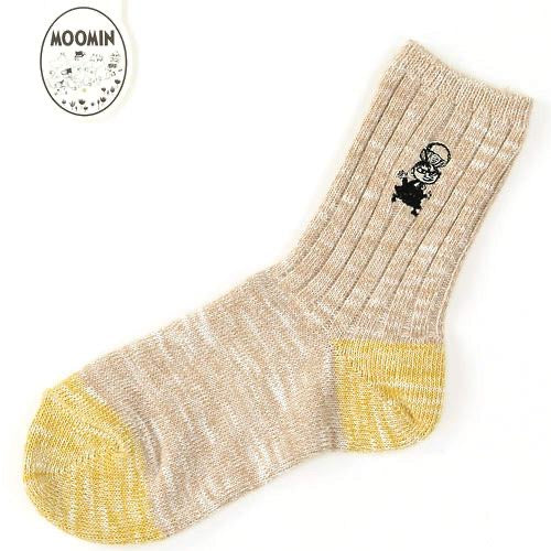 日本Moomin亞美拚色襪