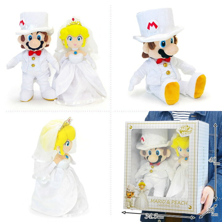 日本Mario & Peach 婚禮公仔