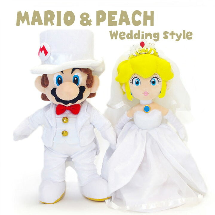 日本Mario & Peach 婚禮公仔